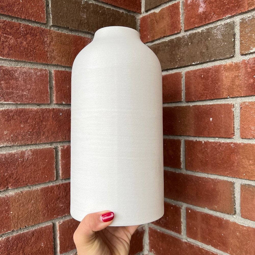 PROJECT 62 TEXTURED CERAMIC VASE 10"